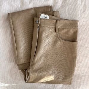 New Melina pant Vegan Python Leather aritzia